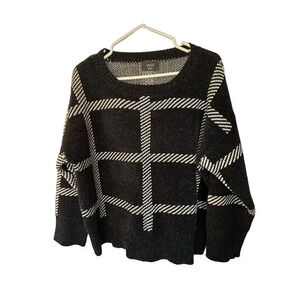 Vici Women's Black Polyester Long Sleeve Crew Neck Pullover Sweater Size Small